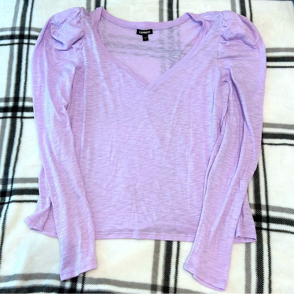 Lavender long sleeve top